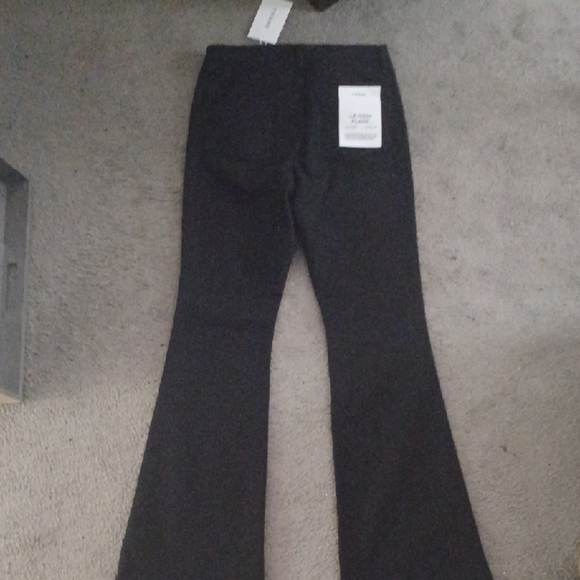 Frame Denim Classic Black Jeans, Le High Flare, 32 - Picture 5 of 8